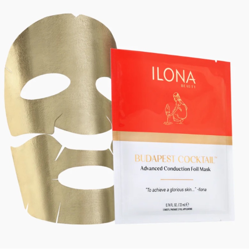ILONA BEAUTY Budapest Cocktail Advanced Conduction Foil Mask 2 sheets / pkg 22mL